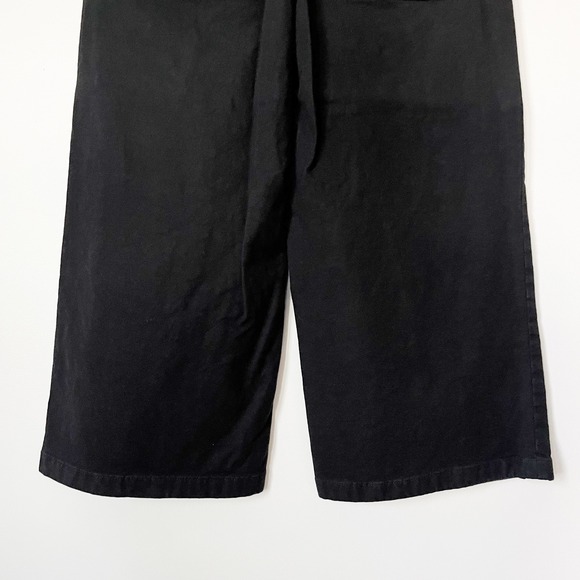 J.Crew Point Sur Wide Leg Crop Pants Black Womens 28 Petite - Picture 9 of 14